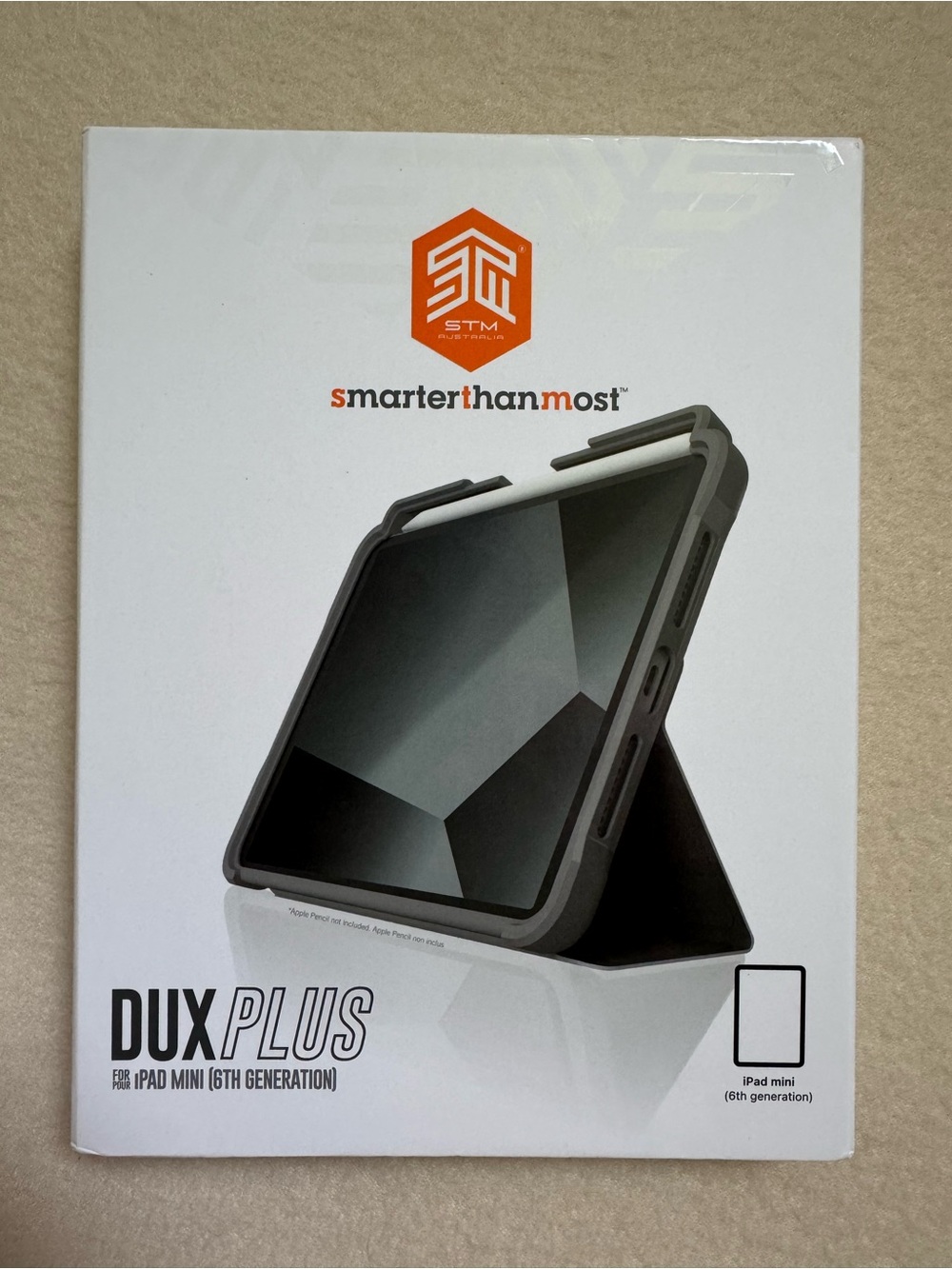 STM DUX Plus Case for iPad Mini 6th Generation NIB Black Protective Cover